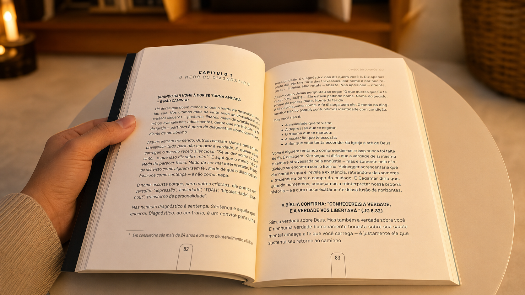 Página do capítulo 1 do livro 'O Tabu da Saúde Mental na Igreja'